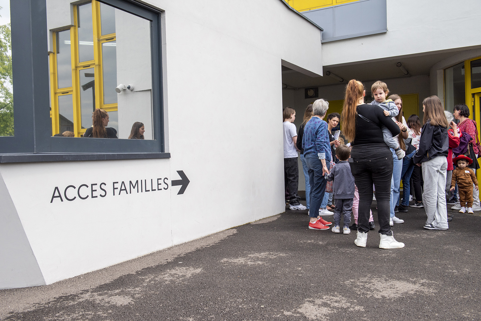 arrivée des familles à la prison