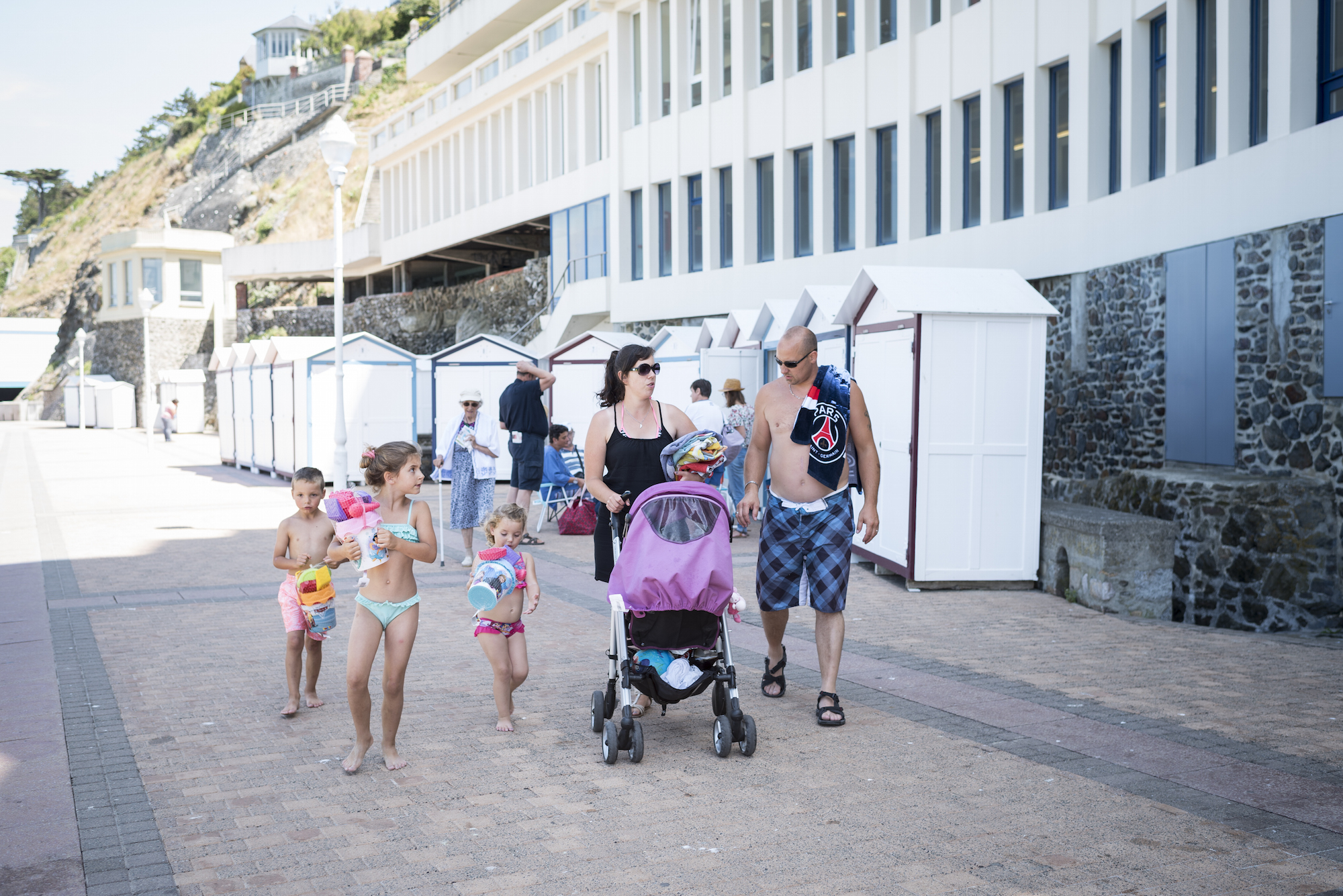 À Granville, une cabine pour profiter de la plage