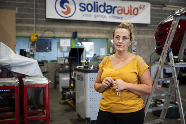 Lucille, cliente du garage solidaire