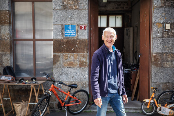 Jean-Michel, référent de l'atelier vélo