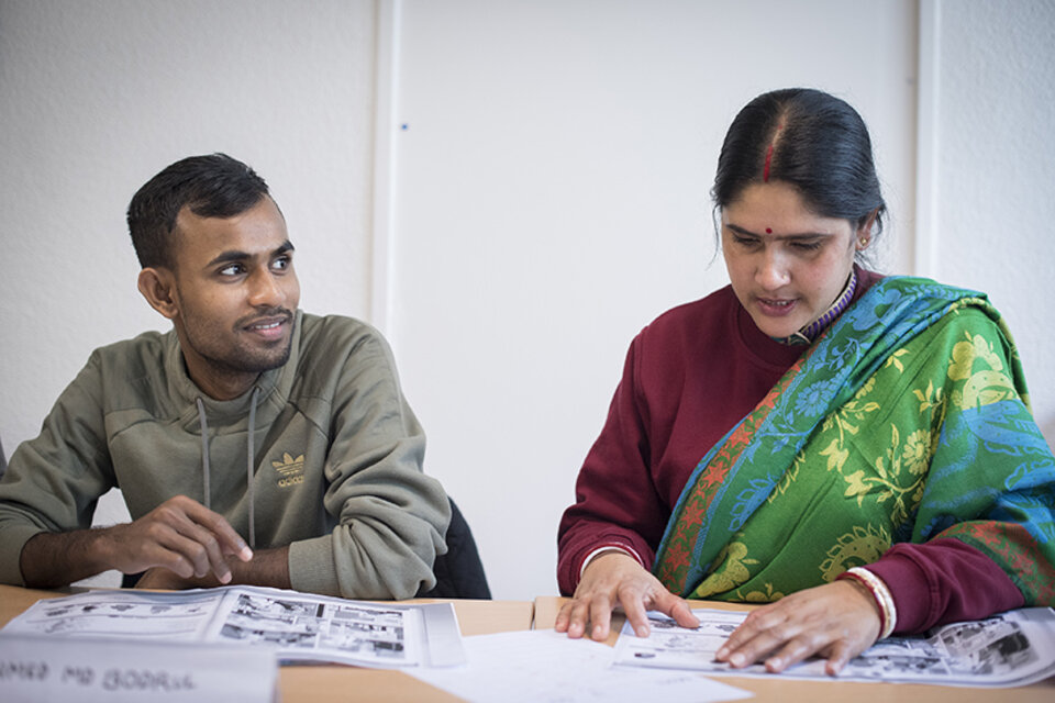 un atelier d'apprentissage du français