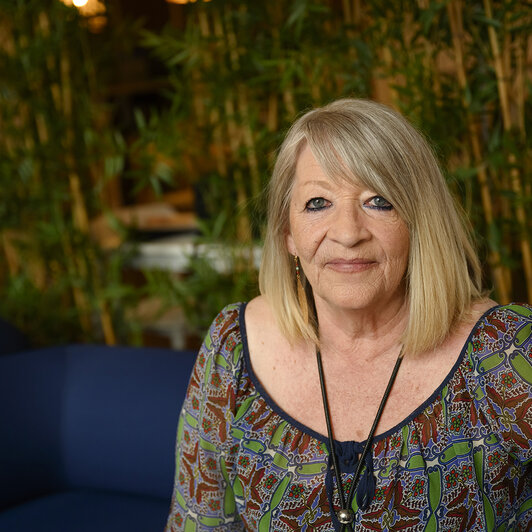 Marie-Annick Joly au siège du Secours Catholique à Paris 